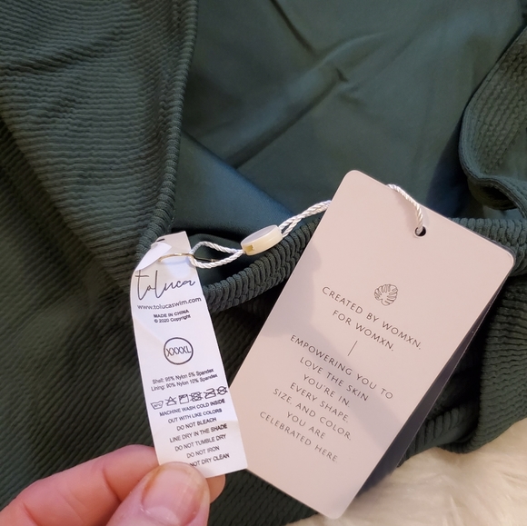 Toluca Swim Venus Midi Long Cross-back one-piece - Palm - Picture 8 of 15